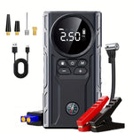 Smart Air Compressor Jump Starter 150PSI 39800mAh Battery Jump Starter Portable 12V Emergency Car Battery Jump Starter with 3 Modes Flashlight LCD Display