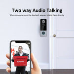 M21 1080P HD Tuya WiFi Video Doorbell Intelligent Night Vision 155° Wide Viewing 2-way Audio IP65 Waterproof 4000mAh Battery APP Remote Monitoring Visual Door Bell Supports PIR