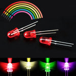 LinkMejor® 375pcs 3MM 5MM LED Light Emitting Diode Beads Resistance Lights Kits Bulb Lamp