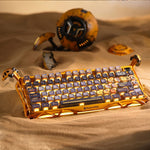 LinkMejor Mercurys K1 PRO Mechanical Keyboard Tri-mode Hot Swappable Gasket RGB Aluminum Alloy 75% Layout Customized Wireless Gaming Keyboard