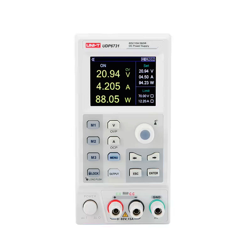 LinkMejor UDP6731 DC Power Supply 0-80V 0-15A 360W Digital Programmable Power Supply Low Ripple RS-232 Communication Adjustable Voltage and Current