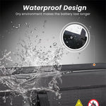 LinkMejor 49*15*15CM Lithium Battery Storage Bag for Electric Bicycle Portable Waterproof Fireproof Explosion-proof Safety E-bikes Battery Handbag with Hidden Charging Port Design