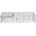 PawGiant 130'' Poultry Chicken Coop Hen House Hutch Backyard Run Nesting Box Outdoor Cage