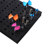 LinkMejor Router Bit Storage Tray Holder Holds 110 Bits High-Density Foam Organizer for 1/2 Inch and 1/4 Inch Shank Bits Portable and Impact Resistant