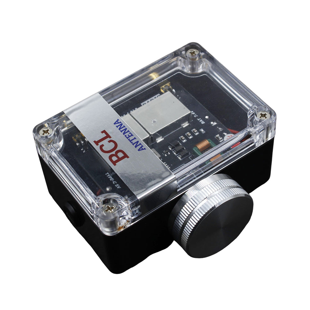 FM Signal Amplifier Adjustable 30dB Gain Low Noise 50-138MHz Dual Power Compatible with Passive Antenna Global FM Frequency Reception