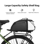 LinkMejor 4L Bicycle Pannier Bag Multi-Purpose Wear-resistant Bike Rear Rack Bag Night Reflective Cycling Camel Bag for MTB