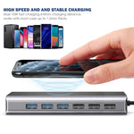 Bakeey FX15W 15 in 1 USB-C Hub Docking Station Adapter with 1*PD/ 1*SD/ 1*TF/ 4*USB 2.0/ 3*USB 3.01*HDMI/1 *LAN/ 1*VHA/ 1*Audio