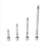 4PCS 1/4 Inch Extension Rod Set Chrome Vanadium Steel 6.3mm Socket Wrench Quick Auto Repair Tools 150mm 100mm 75mm 50mm