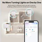 LinkMejor Orb-ZBW1L Zigbee3.0 Smart Wall Switch Fusion Series ZBMINIL2-E No Neutral Required Seamless Integration Voice Control with Alexa Google Home