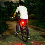 400lm LED Rear Bike Light Safety Tail Light Waterproof Professional  Natural White Bicycle Cycling Light Adjustable Button Battery For Camping Hiking Caving Everyday Use