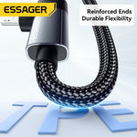 LinkMejor ES-X59 3A 65W USB-C to USB-C+Micro USB Cable QC Fast Charging Data Transmission Tinned Copper Core Line 0.25M/1M/2M Long for iPhone 16 16 Pro 15 15 Pro Max for Huawei Pura 80 Ultra for XIAOMI for SAMSUNG