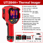 LinkMejor UTi384H+ Thermal Imager 400 x 300 IR Resolution 30Hz -20°C To 650°C 2X Super resolution Manual Focus IP54 Mobile APP PC analysis software Industrial Temperature Measurement Tool