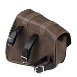 Left / Right Side Universal Saddlebag Storage Tool Bag W/ Bottle Holder PU Leather Waterproof Motorcycles Bag