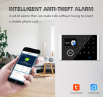 LinkMejor GSM Alarm System Kits Tuya Smart Home LinkMejor Door Sensor Doorbell Motion Sensor/Detector Security Alarms for Home