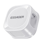 LinkMejor ES-ZL01 Magnetic Cable Organizer Desk Cord Management Holder Wall Mount Charging Wire Clip Universal Fit Up to 7.3mm Adhesive Mount Cable Keeper