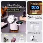 QI2 15W 3-in-1 Magnetic Wireless Charger Fast Wireless Charging Station for Smart Phones for iPhone 17 17Pro 16 15 Pro Max for Huawei Pura 80 Ultra for SAMSUNG for XIAOMI for Apple Watch for Airpods