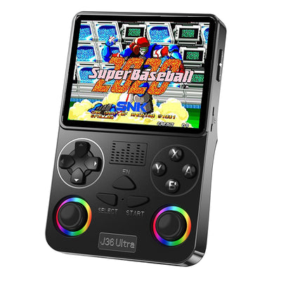 [128G] J36Ultra Handheld Game Console 3.5-inch Screen with RGB Joystick 8-Core A7 Processor 3000mAh Battery Retro Portable WiFi Gaming Player Console