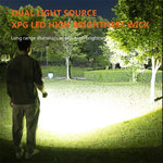 90° Rotatable Dual Light Source Mini LED Flashlight with UV Light COB Sidelight Fluorescent Shell Magnet Tail, USB Rechargeable Pocket Torch Light, Hat Clip Light, Power Display, Portable Work Light for Camping Fishing Walking