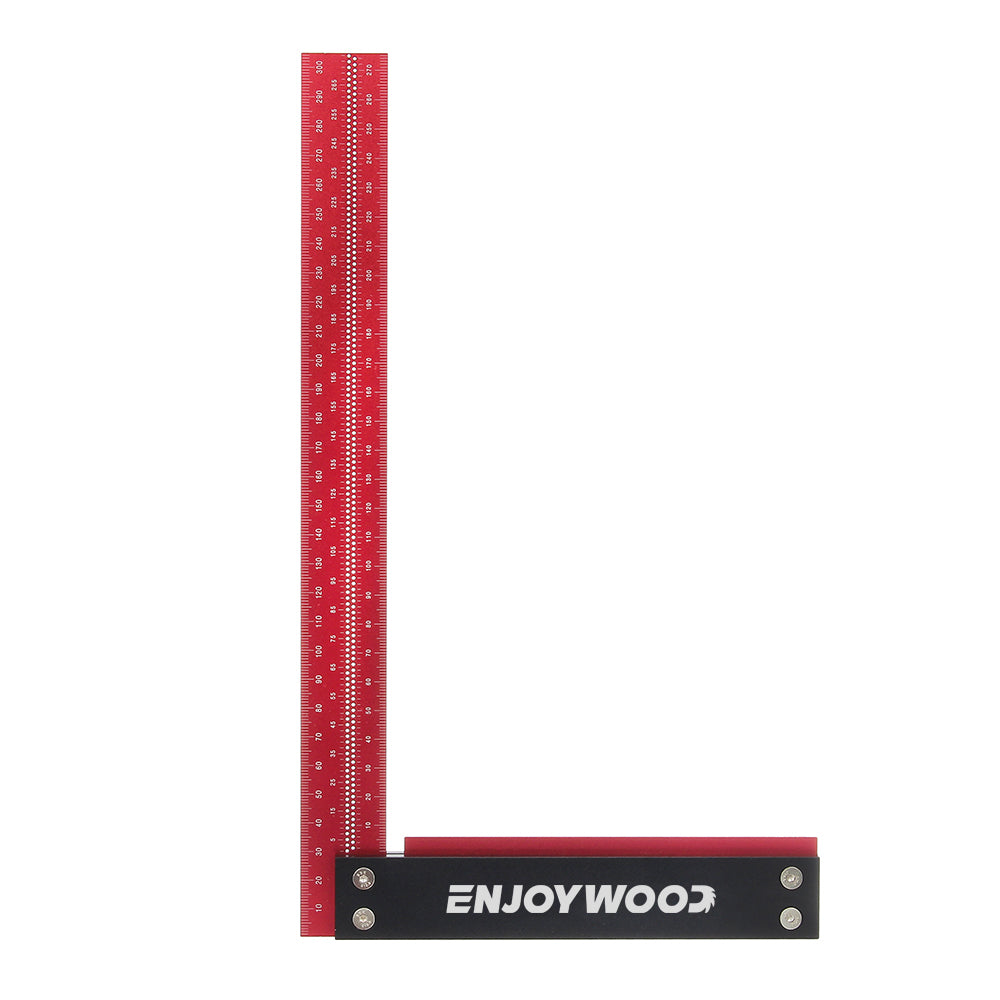 LinkMejor Signature Precision Square Right Angle Ruler 300mm Guaranteed T Speed Measurements Ruler for Measuring and Marking Woodworking Carpenters Aluminum Alloy Framing Professional Carpentry Use