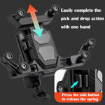 LinkMejor 360° Rotation Adjustment 4.7''-7.0'' Shockproof Bicycle Phone Holder for Motorcycle Bike Handlebar Rearview Mirror Mount