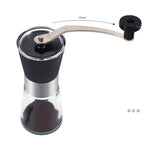 IPRee Manual Coffee Grinder Glass Portable Outdoor Coffee Machine Ceramic Grinding Core Pepper Grain Mill Coffeeware for Kitchen