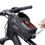 LinkMejor 1.7L Cycling Bag 8 Inch Phone Bicycle Bag Touch Screen Top Tube Handlebar Waterproof Bike Bag Accessories