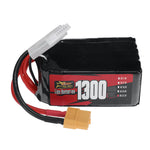 LinkMejor 6S 22.2V 1300mAh 60C 28.86Wh LiPo Battery XT60 Plug for Geprc Cinelog35 V2 RC FPV Racing Drone