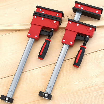2PCS 16-Inch Heavy-Duty Parallel Clamps 700kg Clamping Force & 95mm Throat Depth Quick-Change Bar Clamps for Woodworking and Metalworking