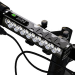 LinkMejor 5000Lm Super Brightness Bike Headlight 17 LED Lamp Bead Waterproof 4 Light Modes Type-C Fast Charge Aluminum Alloy Bicycle Front Light with Digital Display