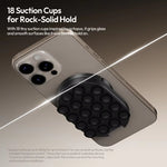 LinkMejor MA39 MagLock Suction Cup Phone Suction Mount Magnetic Stand Desktop Stand for Smartphone Glass Windows Mirrors Laptops