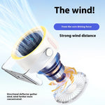 Portable Turbo Fan with Digital Display 100-Speed Mini Air Circulator for Wall Mount & Desktop Use, Quiet and Powerful