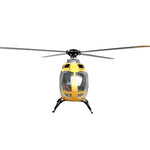 LinkMejor EC135 450 Class 2.4G 11CH Yellow Red Tail 4 blades GPS Stabilized Scale RC Helicopter RTF With X2 Flight Controller
