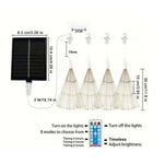 IPRee 4 IN 1 LED Starburst Sphere Lights Plug in Waterproof Hanging Lights for Gardens Christmas Party Decor