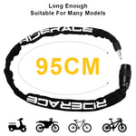 LinkMejor Bike Chain Lock Portable High Security Anti-Theft Bicycle Lock with 2 Keys for Bicycle Electric Scooter Motorcycle
