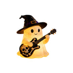 Elfeland USB Powered Little Ghost Night Light Warm LED Halloween Mini Desktop Small Night Lamp for Party Holiday Decoration