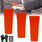 3pcs Tree Felling Wedges Chainsaw Wedges 6" Tree Cutting Equipment Tree Cutting Equipment With Spikes For Safe Tree Cutting