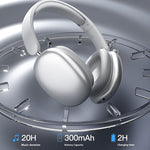 SY-T9 Gaming Headset Wireless bluetooth Headphone 40mm Driver Unit Spatial Audio ENC Noise Cancelling 20H Playback Support 3.5mm Audio TF Playback Breathable Earmuffs Headphones with Mic