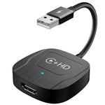 Wireless Carplay with HD Multimedia Adapter with USB Dongle Converter Supports Fire/Google TV Sticks and Multimedia Devices Mirroring Compatible with Various DispIayPort-Enabled Devices