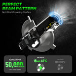 LinkMejor A700-F11 2PCS 20000LM Car Headlight LED Bulbs 70W 6500K White Light Mini Size IP68 Waterproof For Car Headlight Modification