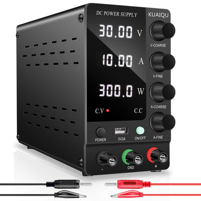 LinkMejor SPS-C Series Adjustable Voltage Power Supply Precision Control from 0-120V Voltage and 0-10A Current Superior Load Stability Detailed Digital Display Compact Design Ideal for Electronics Testing and Servicing