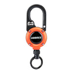LinkMejor Retractable Microphone Hanger Carabiner Keychain Retractable Cord Outdoor Easy Pull Clip with Mini Compass for Fishing Backpack Keys