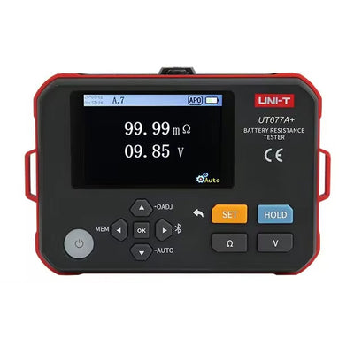 LinkMejor UT677A+ UT677C Battery Internal Resistance And Voltage Meter 3000 Ω Range  AC 4-Terminal Bluetooth Type-C 3.5-Inch LCD Auto 920-1080 Hz Pass Fail