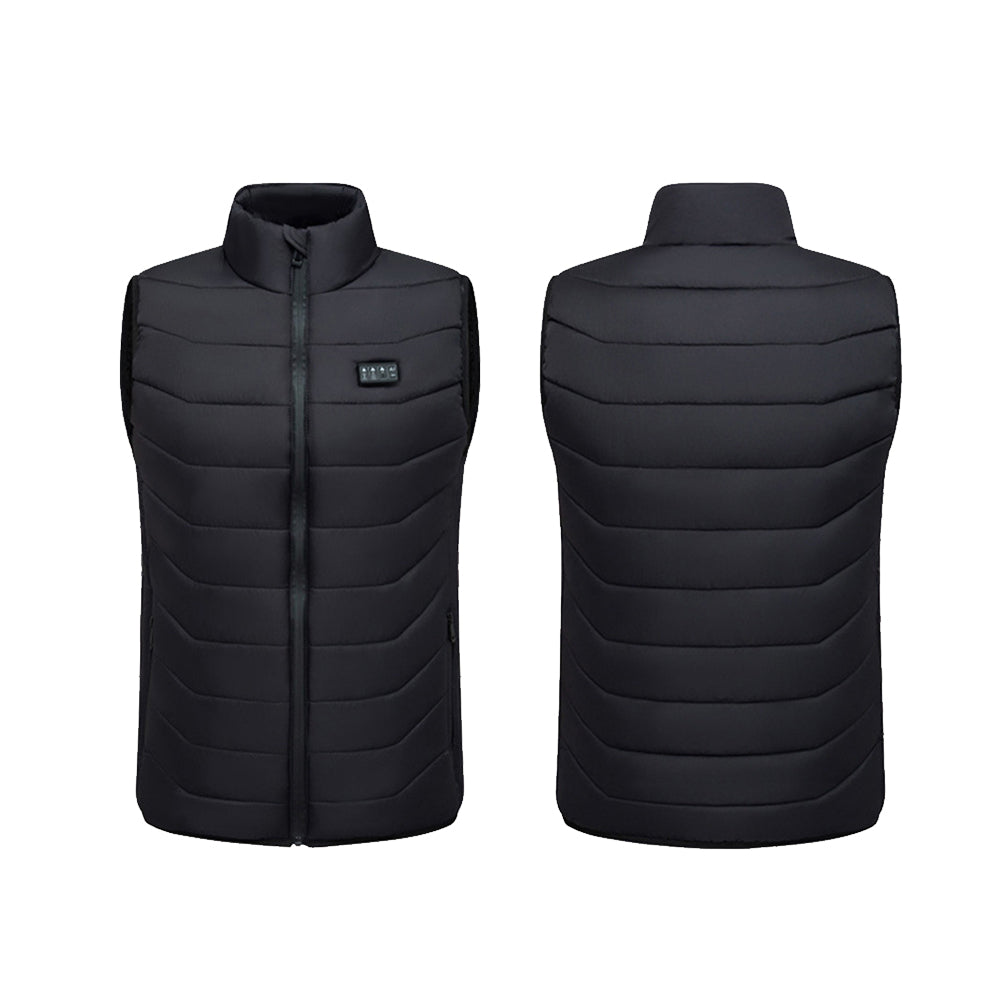 28 Zone Heated Vest Adjustable Temperature Warm Heating Vest Winter Outdoor Body Warmer