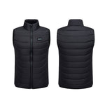 28 Zone Heated Vest Adjustable Temperature Warm Heating Vest Winter Outdoor Body Warmer
