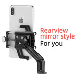LinkMejor Bike Holder Aluminum Alloy 360° Rotation Bracket Five Claws Stability Shockproof Easy installation Bike Phone Holder