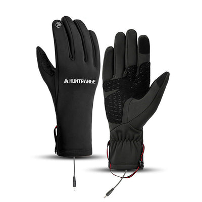 LinkMejor Motorcycle Riding Heated Gloves for Winter Outdoor Sports Skiing Warm Gloves Waterproof and Non-slip