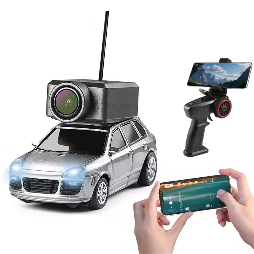 LinkMejor 6401-C 1/64 2.4G FPV RC Car Wifi Camera Photos Videos VR App Control Built In Gyro Drift Desktop Micro 3 Speed On-Road Mini Full Proportional Vehicles Models Toys
