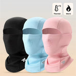 WEST BIKING Winter Fleece-Lined Warm Headwear Windproof Cold-Resistant Headgear Breathable Face Mask Neck Head Cover Cycling for Helmet
