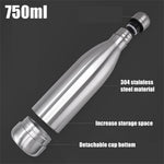 IPRee 750ml Water Bottle with Compartment Portable Water Bottle Pill Organizer Can Safe Hiding Spot for Money Bonus Key Ring Box