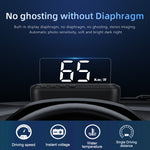 C100 Car OBD HD Speed Projector HUD Head-up Display Auto Speedometer KMHMPH Compatible with Most Cars